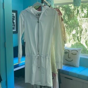 Sweatshirt dress pool coverup